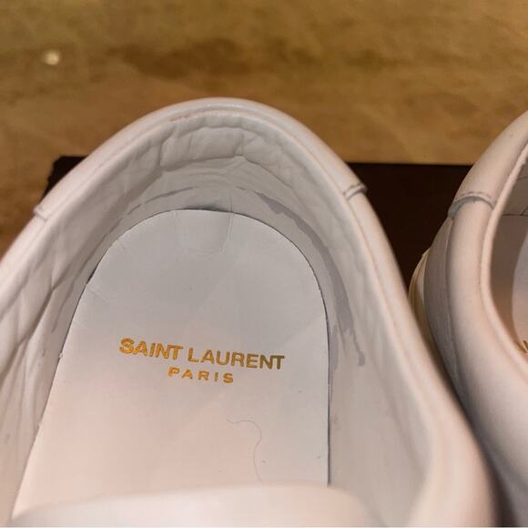 SAINT LAURENT ANDY SNEAKERS IN LEATHER 39 - Picture 12 of 16